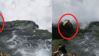 俄罗斯一女子在泰国海边岩石上做瑜伽被浪卷走，不幸身亡！