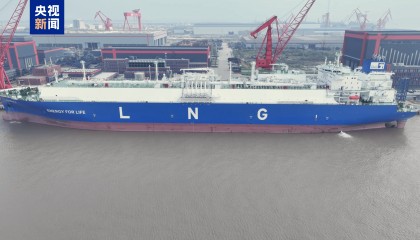 打破国外垄断！我国首艘新型大型LNG运输船交付